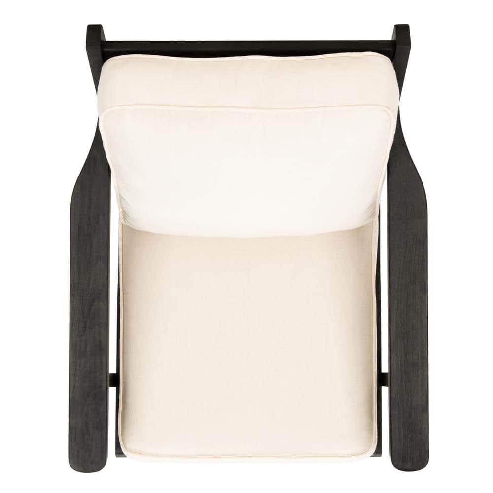 Nico Mid Century Accent Chair - ACH4501A - Bone/Black - Safavieh