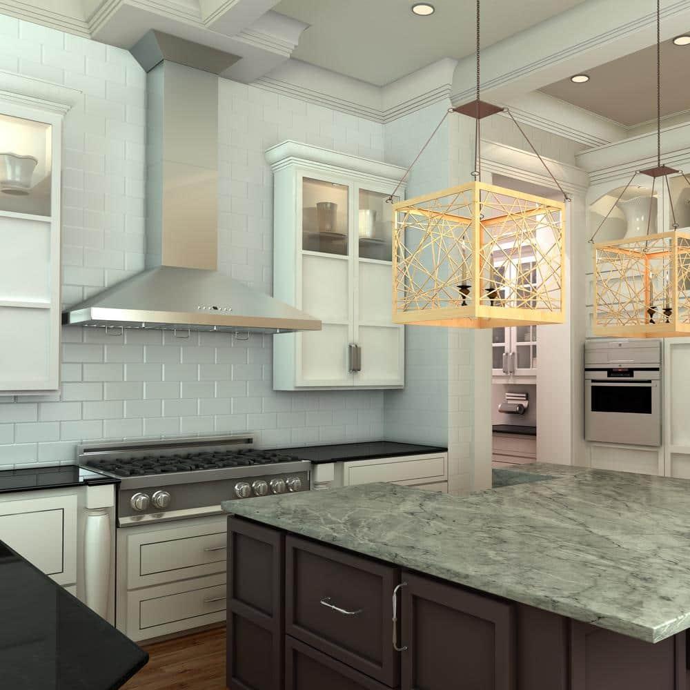 ZLINE KL2CRN-30 ZLINE 30 in. Convertible Vent Convertible Vent Wall Mount Range Hood in Stainless Steel W/ Crown Molding (KL2CRN-30)