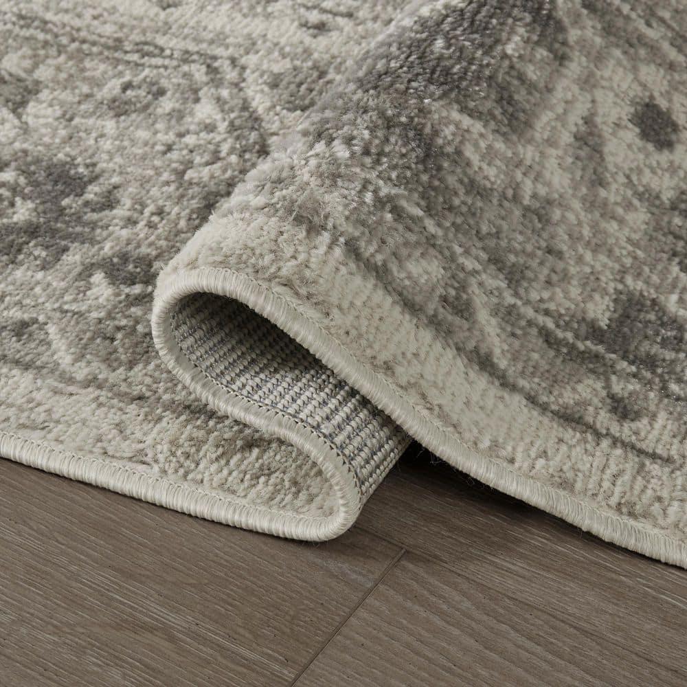 Madison Park Dakota Vienna Woven Turkish Area Rugs for Living Room, Indoor Dining Accent Modern Home Décor, Ultra Soft Floor Carpets for Dining Room, 7'11"W x 10'L, Distressed Tiled Beige