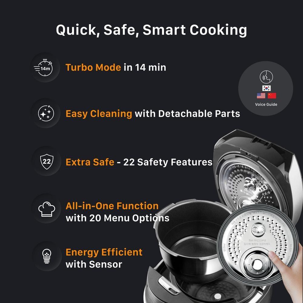 CUCKOO 10-Cup Induction Heating Pressure Rice Cooker and Warmer Bronze: 14 Settings, Automatic Keep Warm, Dishwasher-Safe Parts