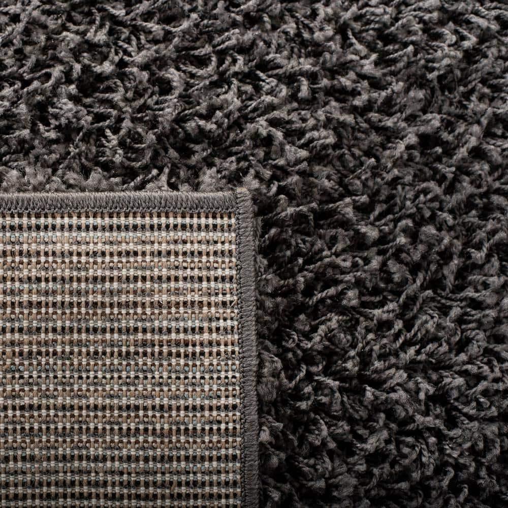 Athens Shag SGA119 Power Loomed Indoor Accent Rug - Dark Grey - 3'x5' - Safavieh