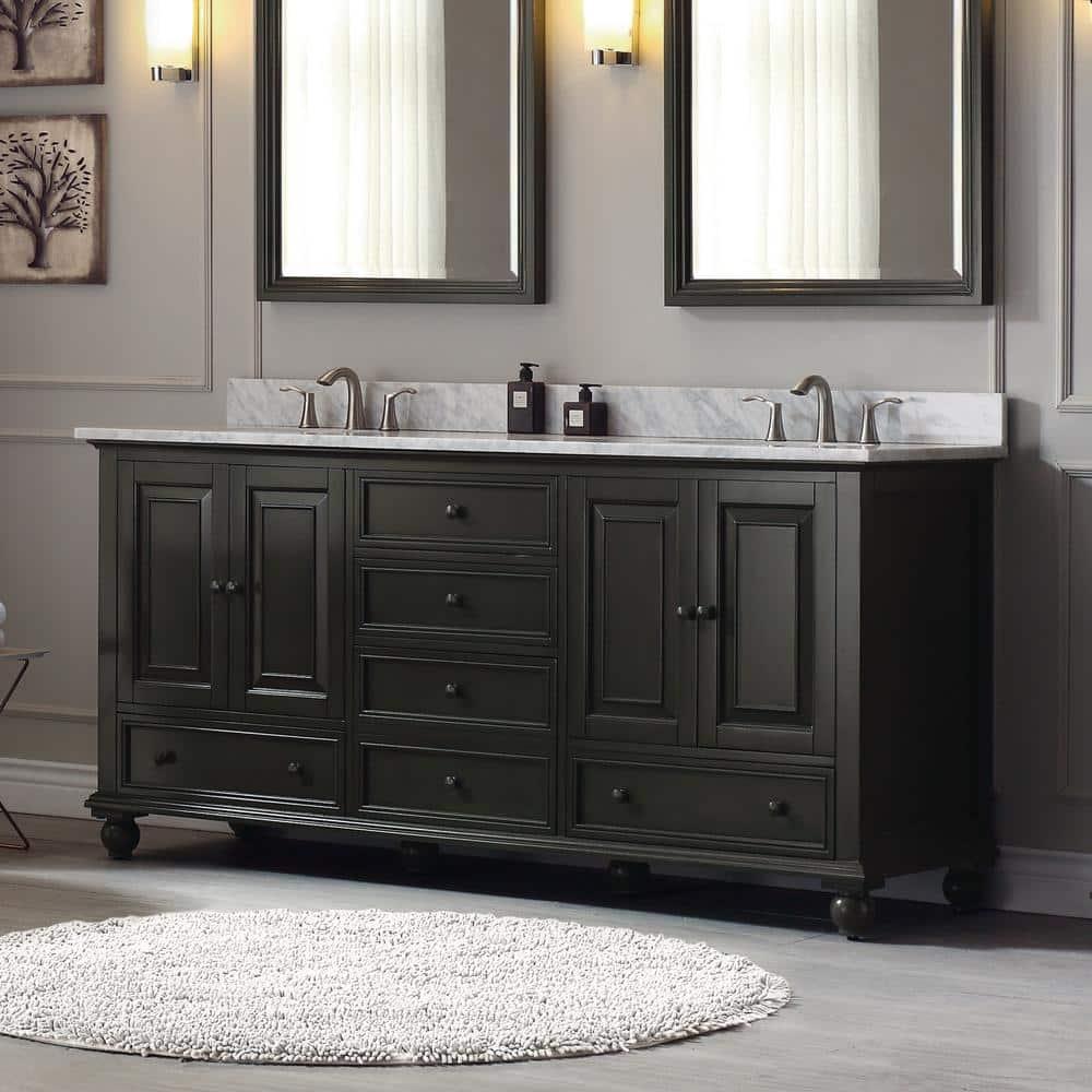 Avanity Thompson-V72 Thompson 72" Vanity Double Free Standing Vanity Cabinet Only – -