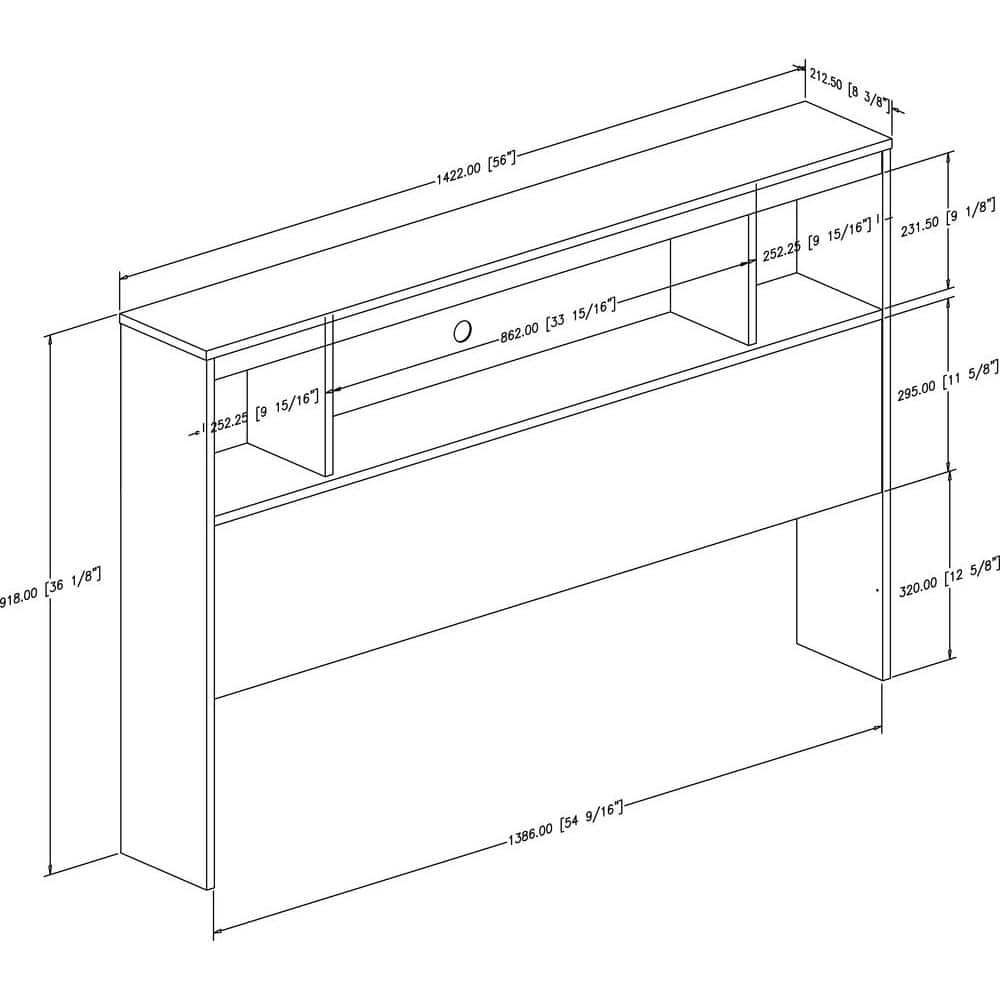 Spark Bookcase Headboard