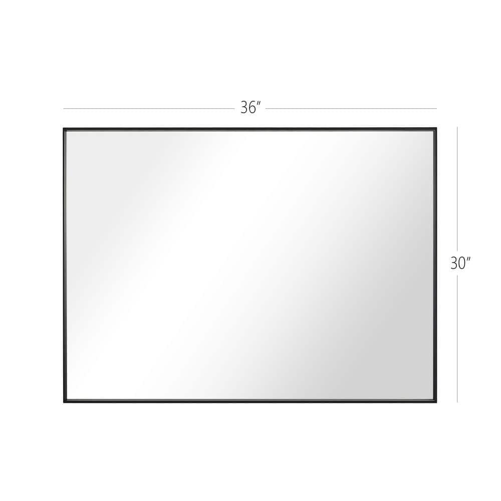 Ledel Modern & Contemporary Rectangle Bathroom Vanity Mirror Metal Framed Wall Mirror