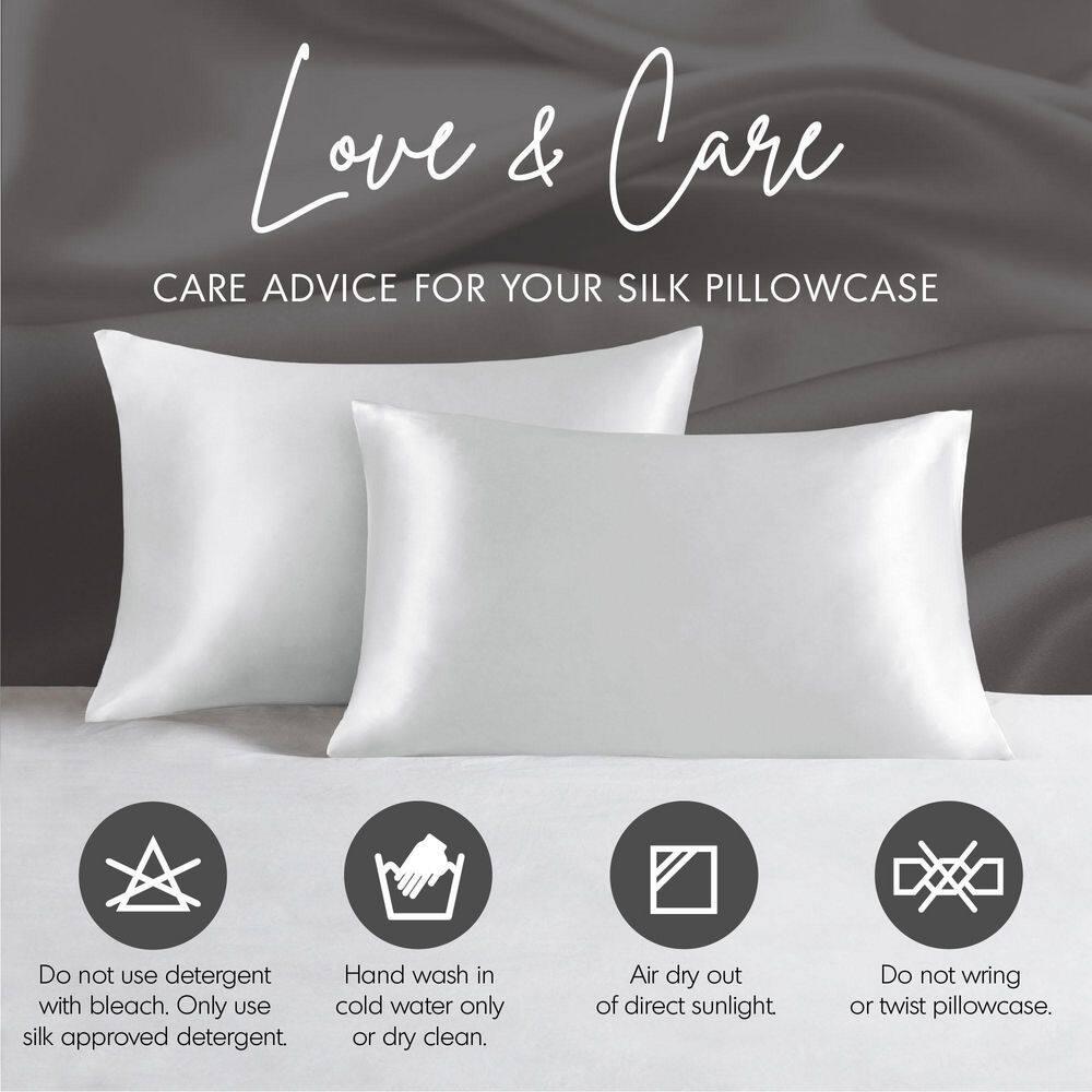 Madison Park Silk 100% Mulberry Silk Pillowcase Single Piece