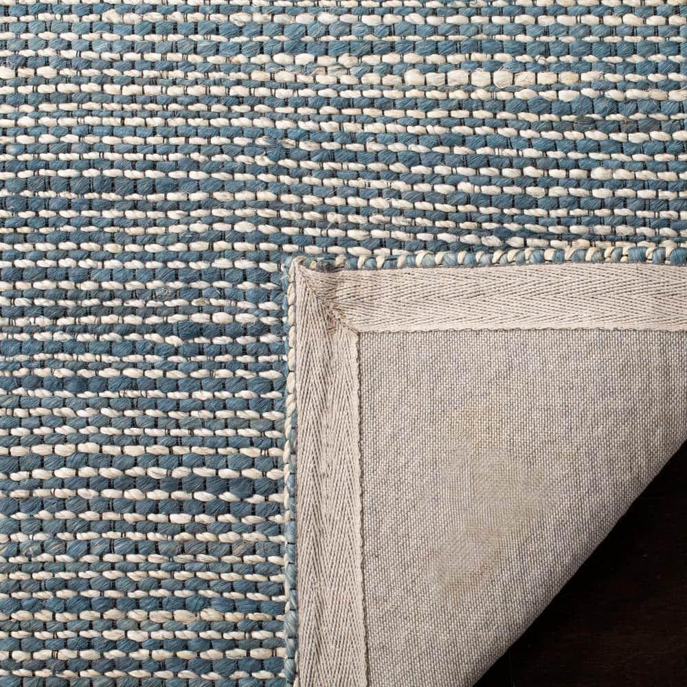 Marbella MRB303 Hand Loomed Indoor Area Rug - Blue/Ivory - 5'x8' - Safavieh