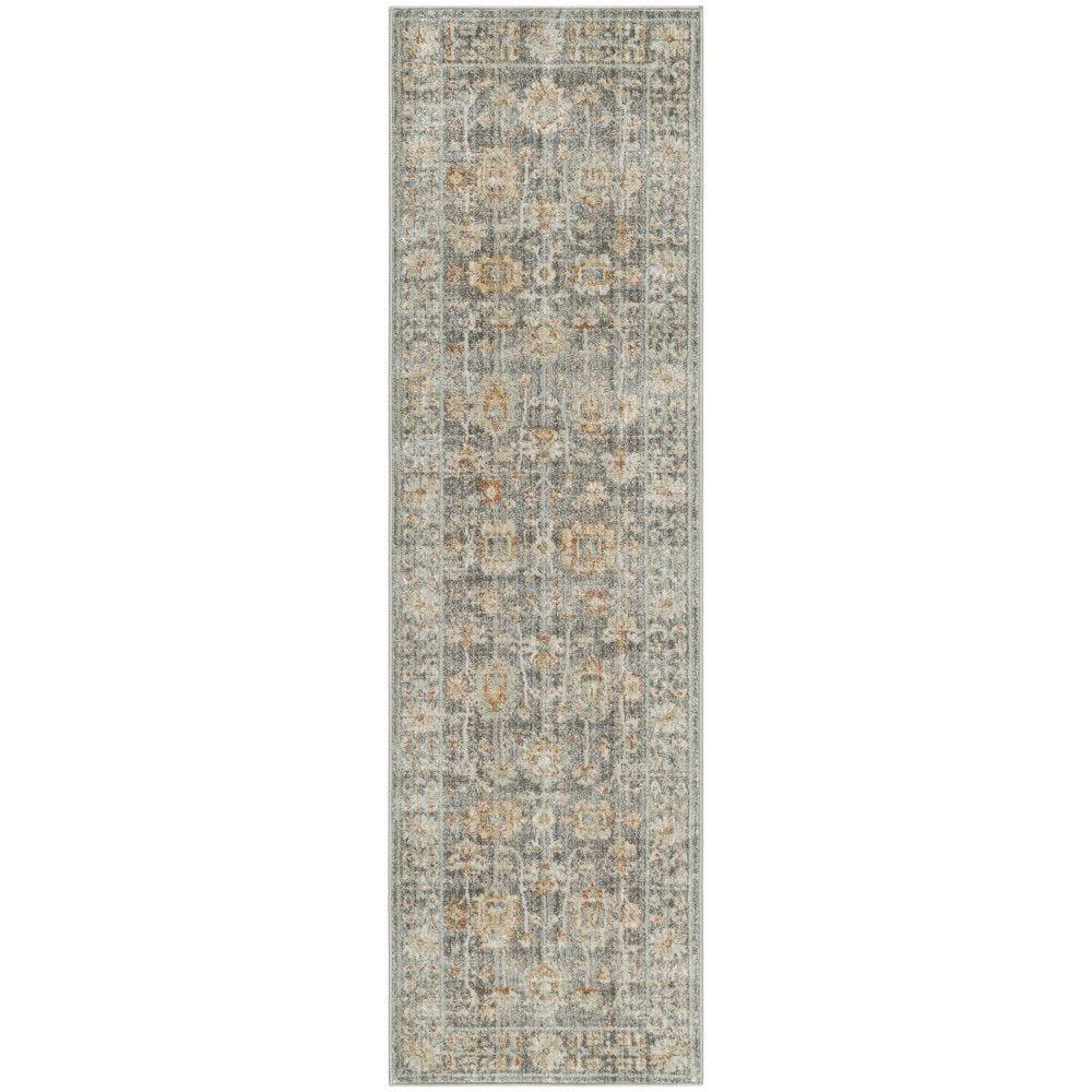Nourison Traditional Home Vintage Indoor Area Rug Grey 2'3" x 8'