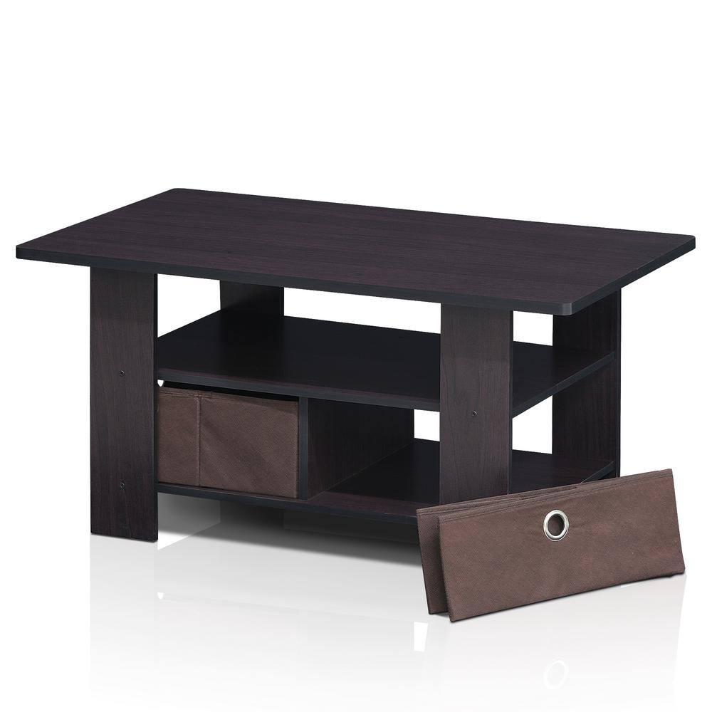 Furinno Andrey Coffee Table with Bin Drawer, Multiple Colors