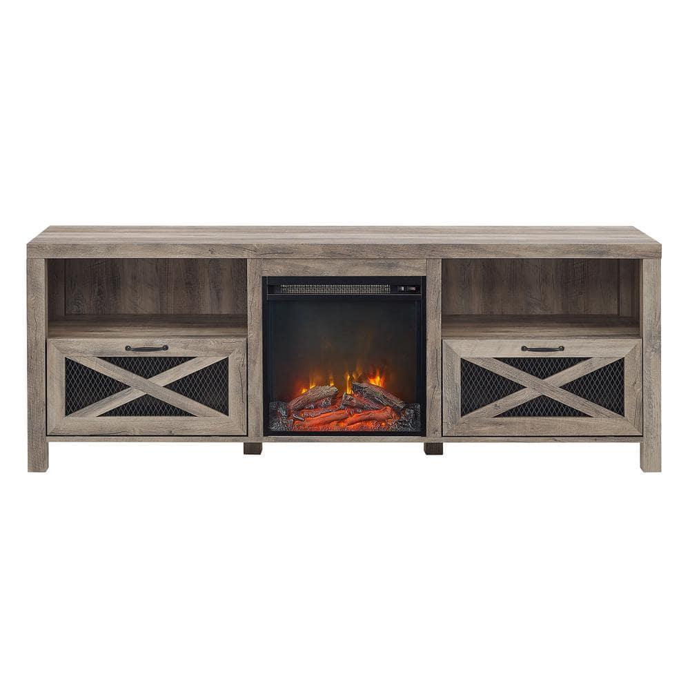 Tansey 70" Media Console with Electric Fireplace