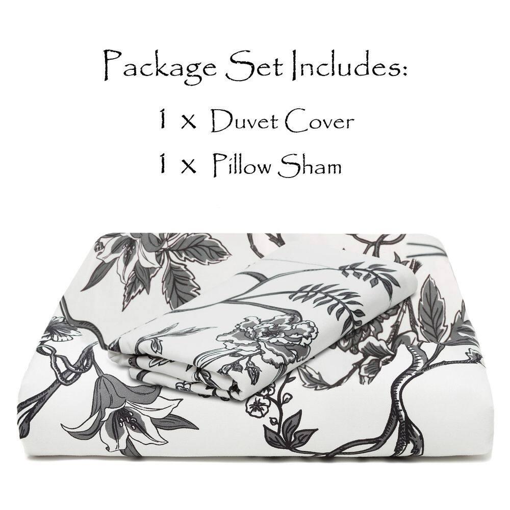 Chanasya Microfiber Reversible 3 Piece Duvet Cover Set