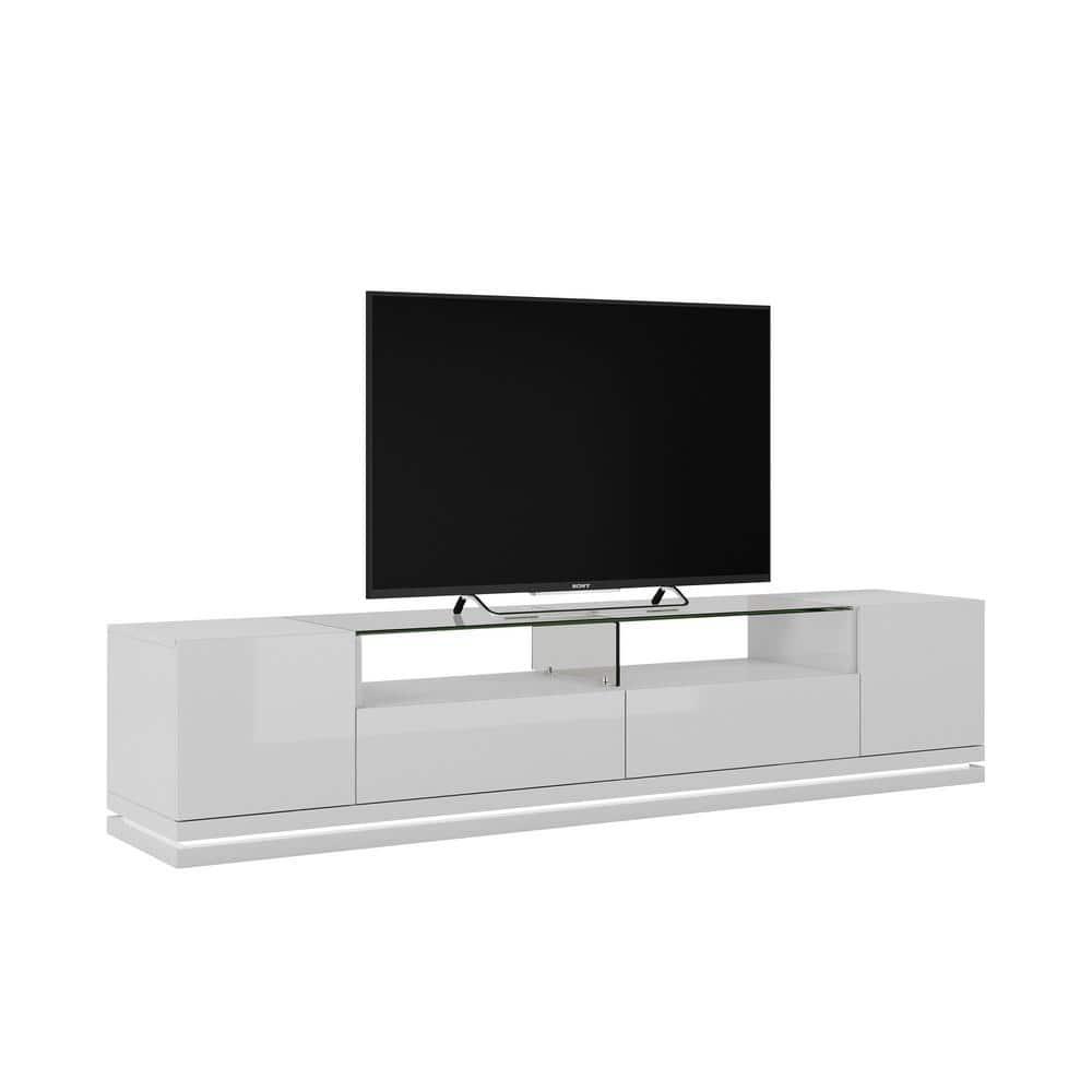 Vanderbilt with Led Lights TV Stand for TVs up to 70" - Manhattan Comfort