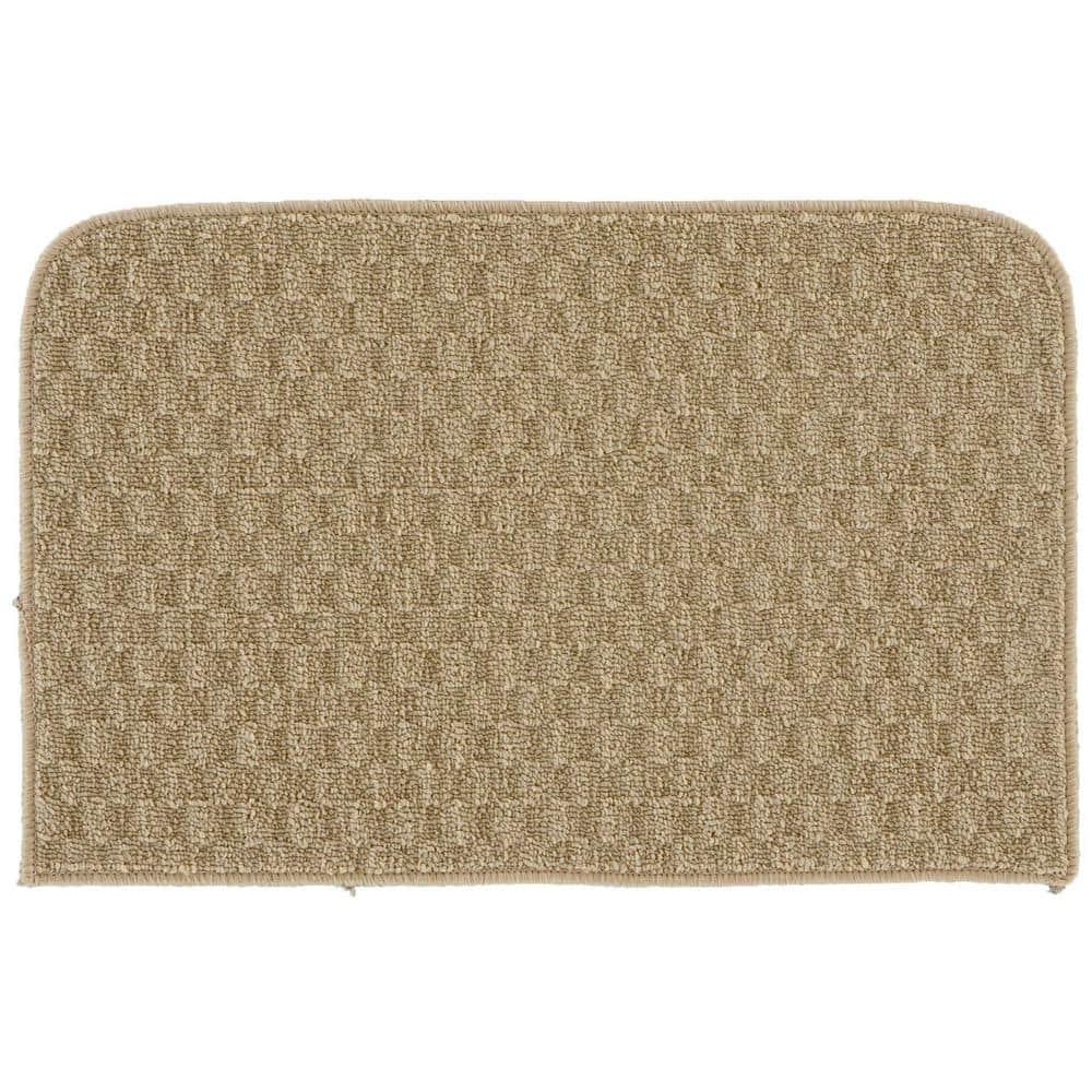 Garland Rug Town Square Polypropylene Tan Indoor Kitchen Rug, 18" x 30"