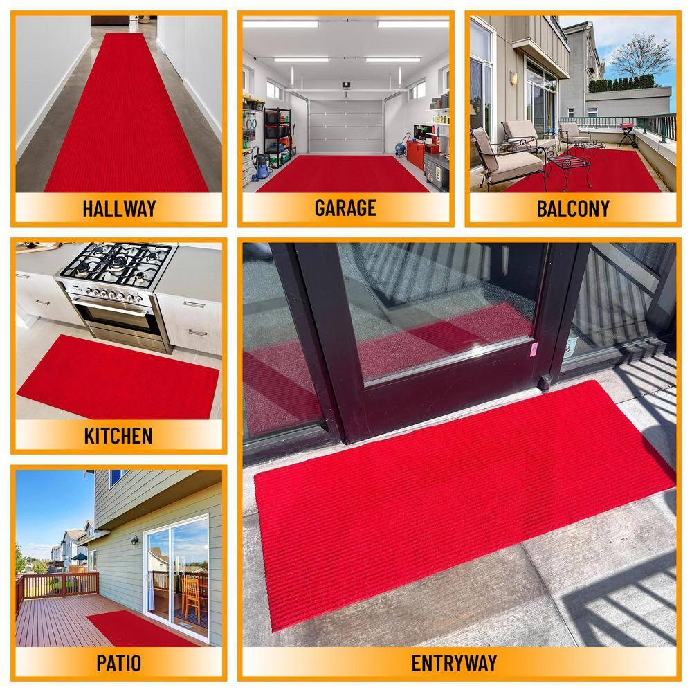 Ottomanson Stepwell Collection Utility Ribbed Garage Mat/Patio/Entryway Rug & Reviews | Wayfair