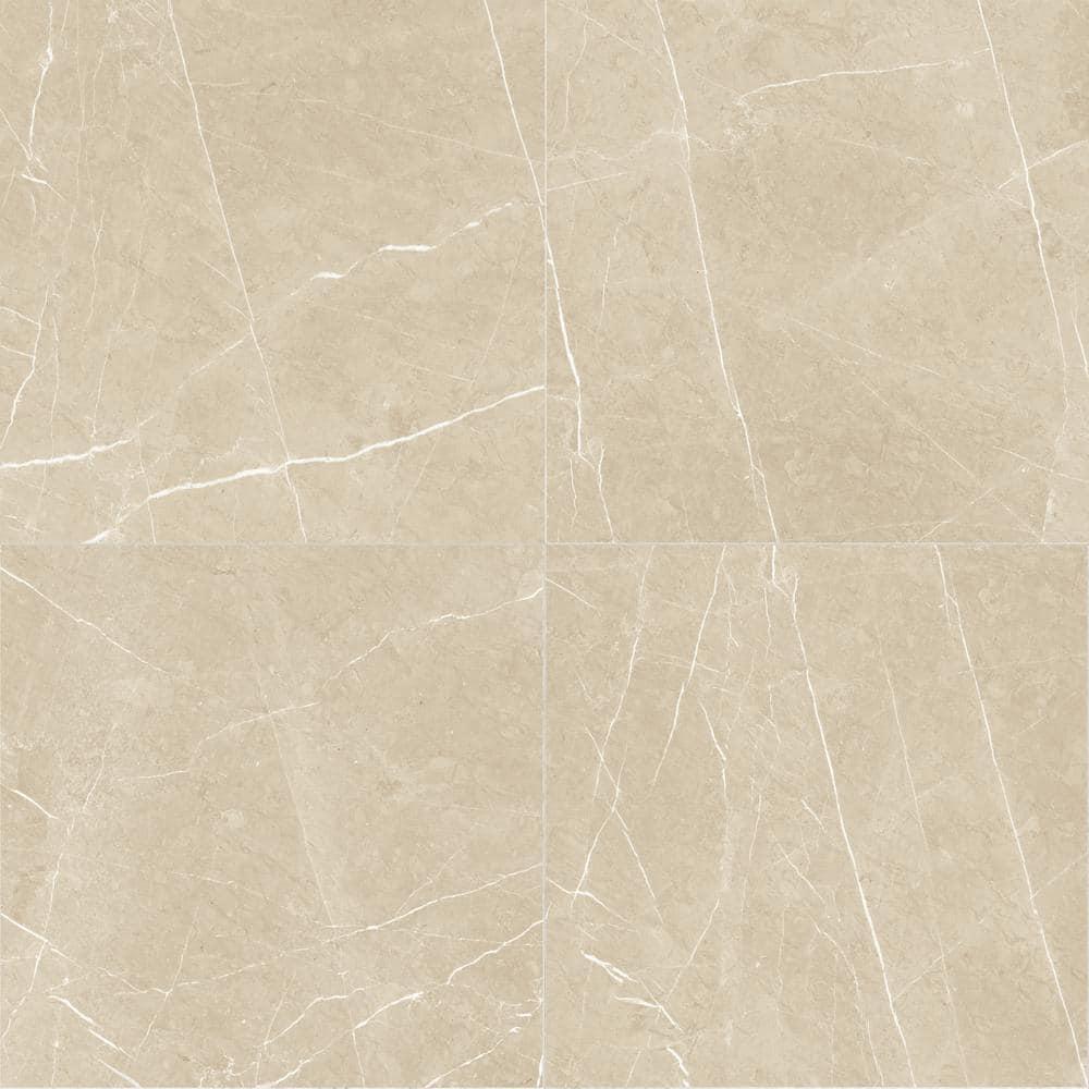 Signature 47.24 In. X 47.24 In. Marble Look Satin Porcelain Floor And Wall Tile (30.98 Sq. Ft. / Case)