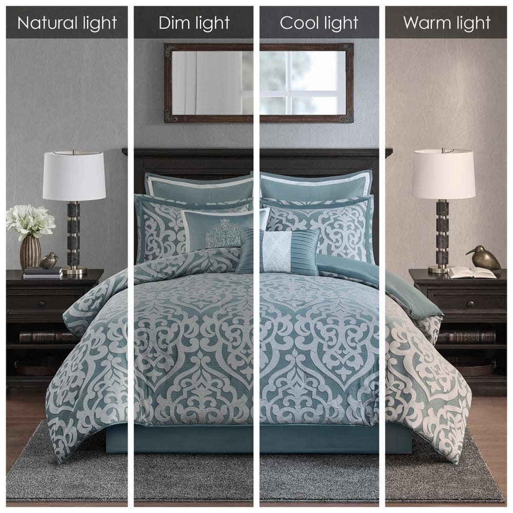 Madison Park Odette Jacquard 8 Piece Comforter Set