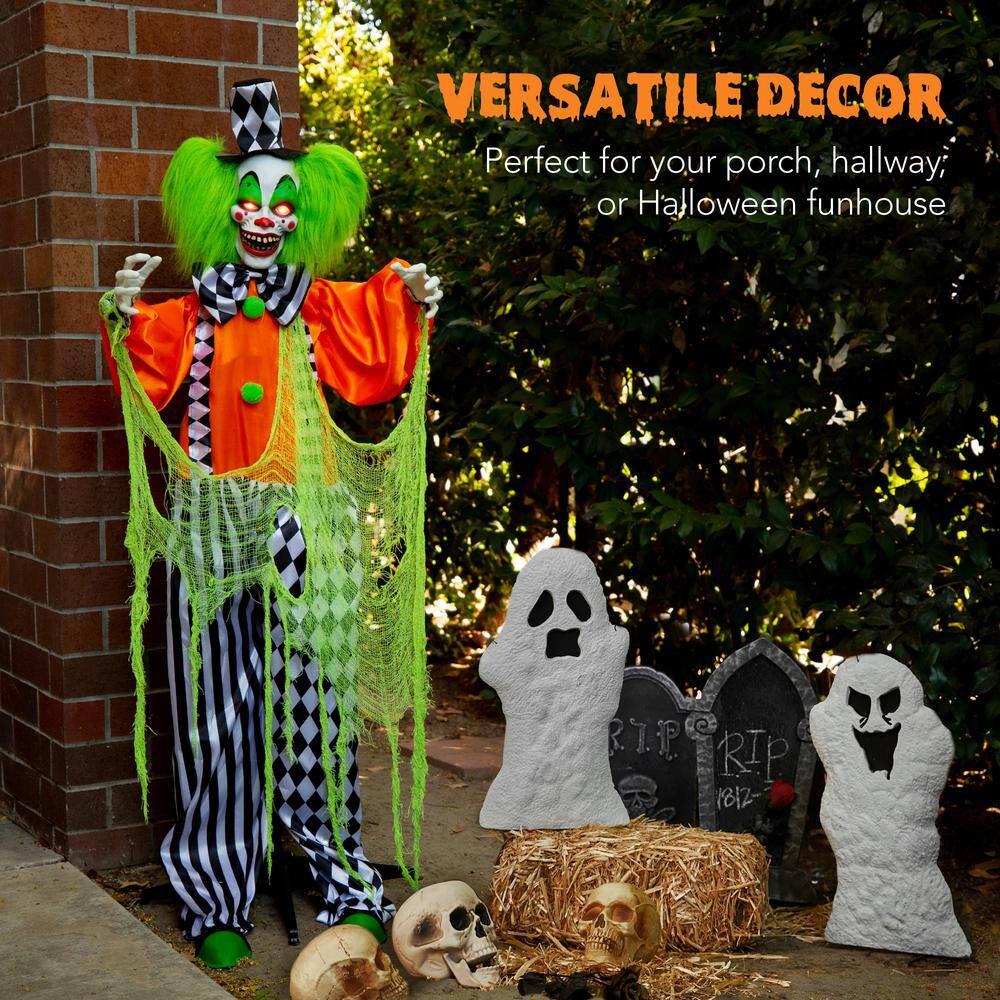 Best Choice Products Funhouse Freddy The Motion Activated Animatronic Killer Clown Halloween Prop w/ Pre-Recorded Lines