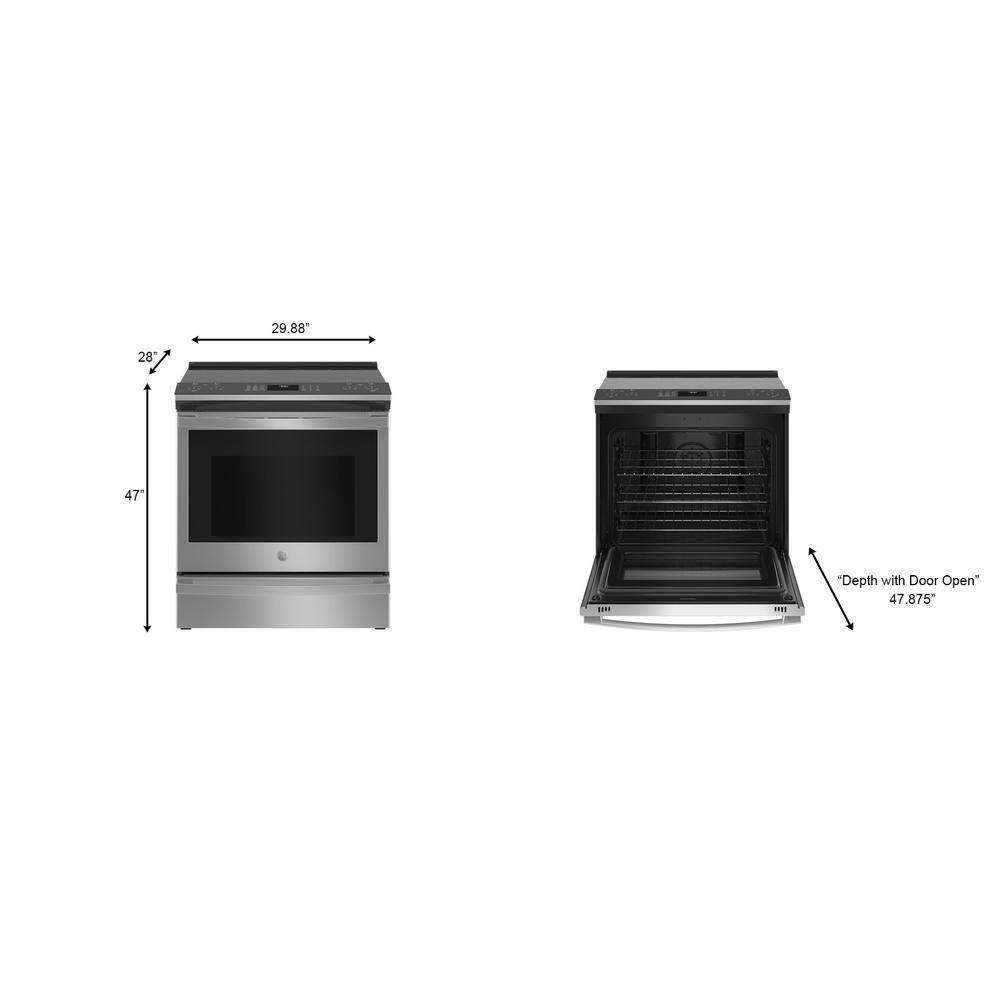 GE Profile Smart Appliances 30" 5.3 cu.ft. Slide-in Electric Range