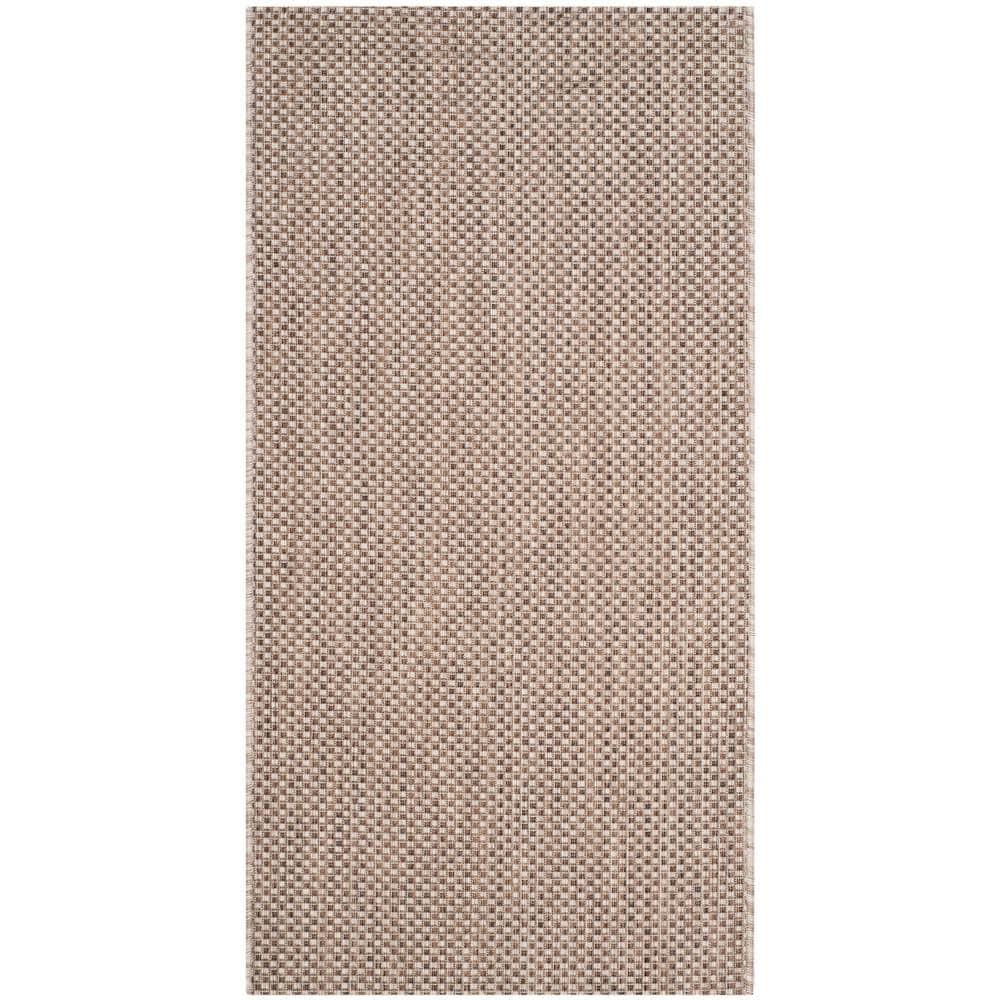 Courtyard CY8521 Power Loomed Indoor/Outdoor Accent Rug - Beige/Brown - 2'7"x5' - Safavieh.