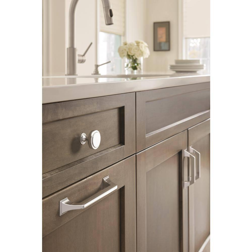 Amerock Exceed 3-3/4 inch (96mm) Center-to-Center Polished Chrome Cabinet Pull