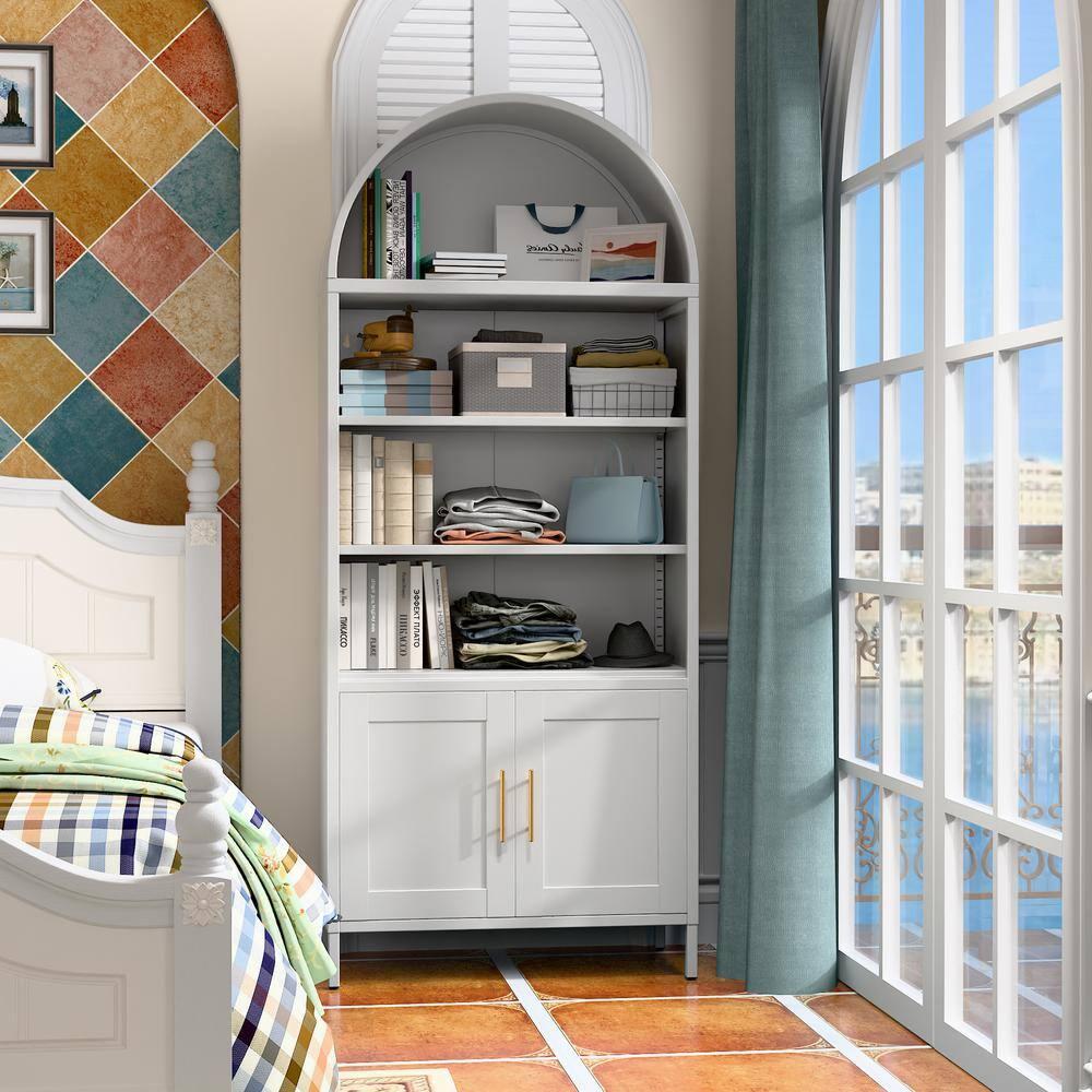 SUPEER Metal Garage Storage Cabinet, 72 Inches Tall Lockable  Storage Cabinet with Door and 5 Adjustable Shelves for Office and Home, Assembly Required