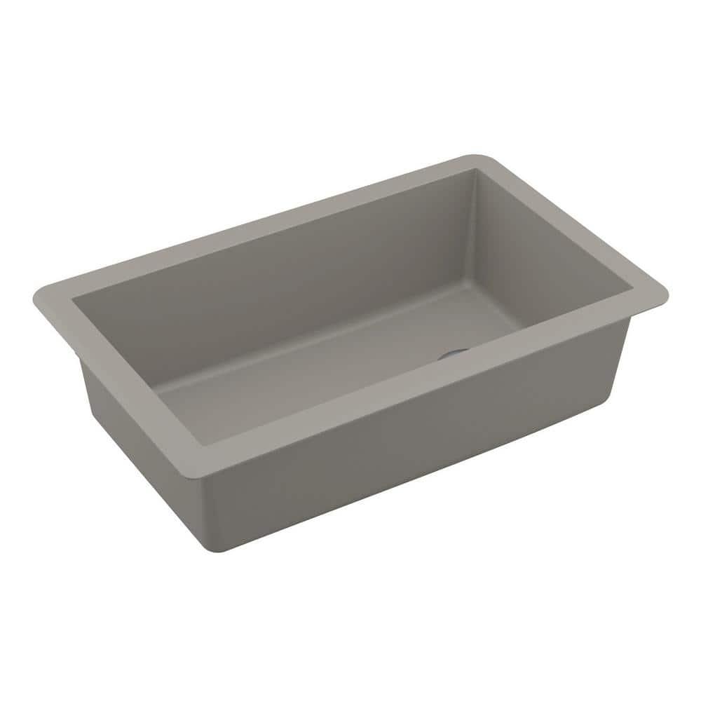 Karran Undermount Quartz Composite 31-3/4'' X 19-1/4'' Single Bowl Kitchen Sink