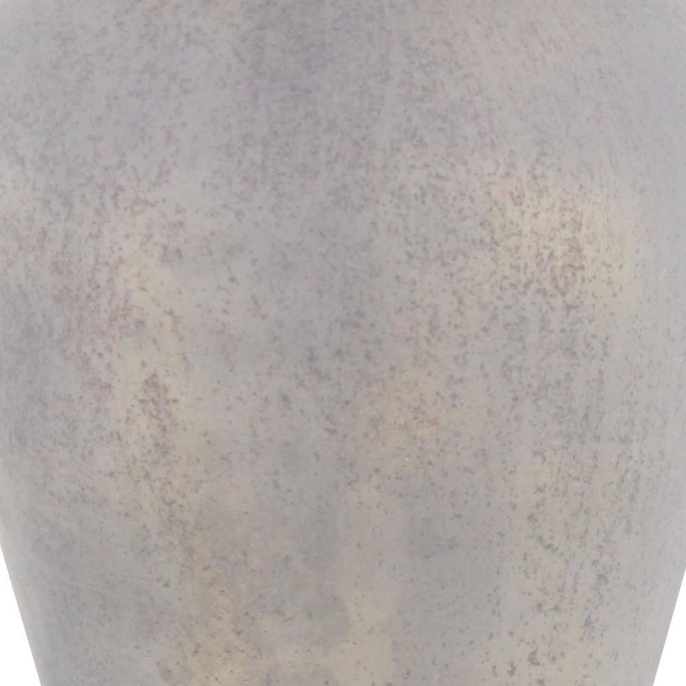 DecMode 10" x 22" Gray Glass Decorative Jars with Stoppered Top, 1-Piece