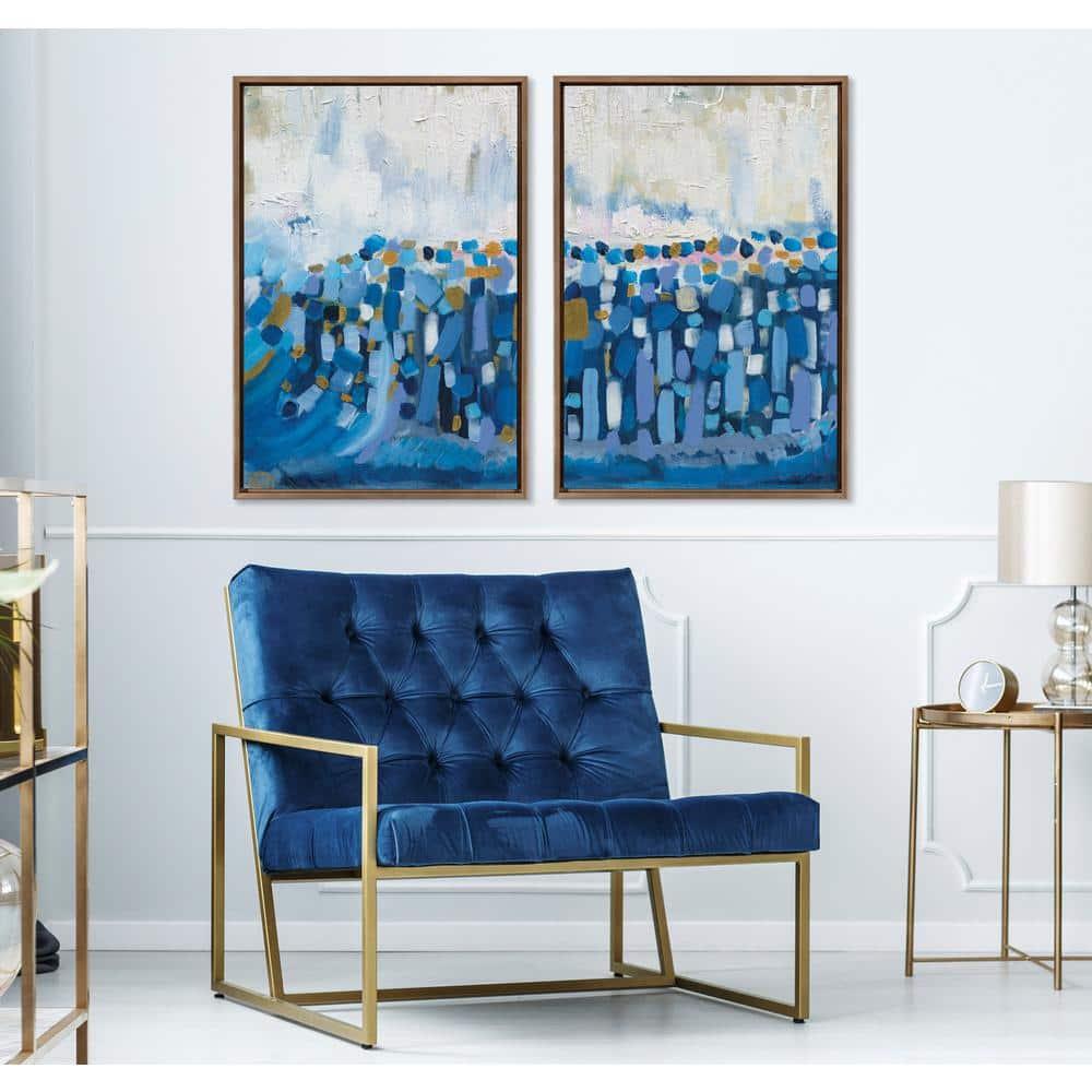 (Set of 2) 23" x 33" Sylvie Queen Elizabeth II Framed Canvas Set by Leah Nadeau Gold - Kate & Laurel All Things Decor