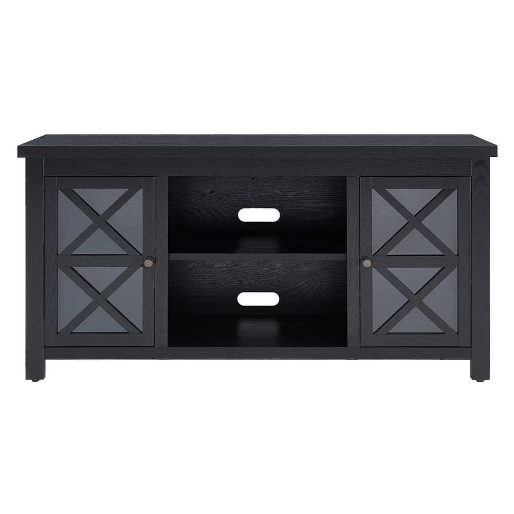 Evelyn&Zoe Colton Rectangular TV Stand for TV's up to 55", Black