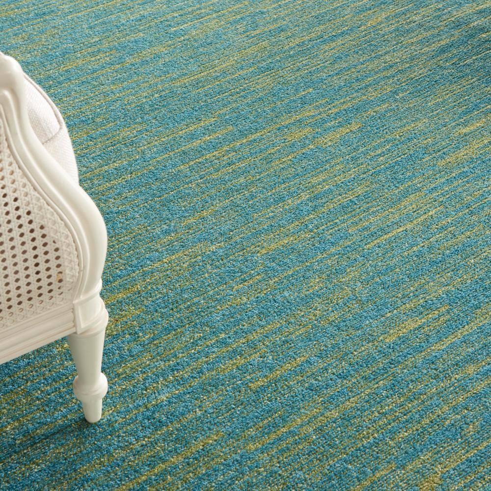 Nourison Nourison Essentials NRE01 Indoor/outdoor Area Rug - Blue Green 6' x 9'