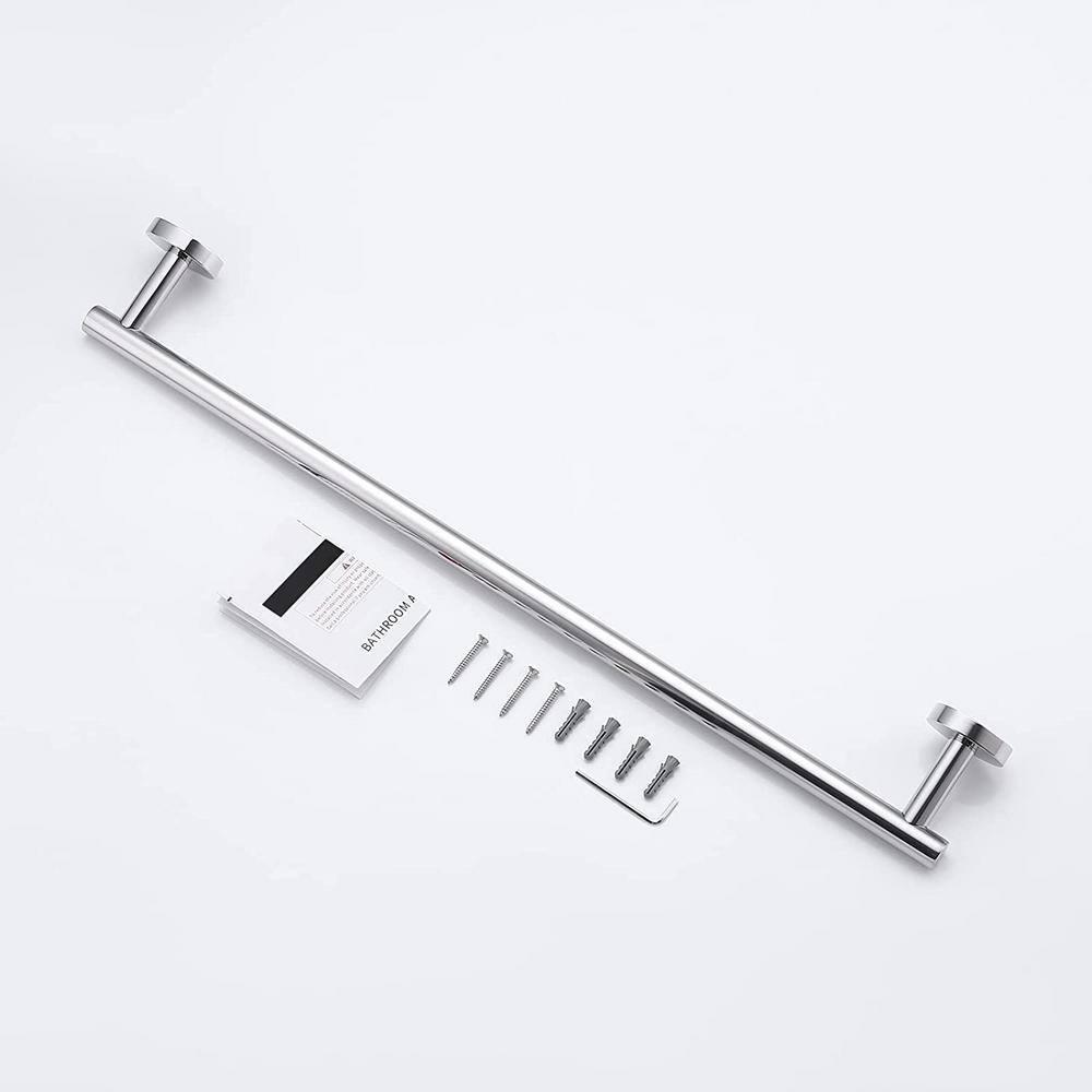 Nolimas Polished Chrome Bath Towel Bar Single Bars Towel Rack Rod Classic Wall Mounted Stainless Steel Bathroom Towel Bar Toilet Kitchen Towel Shelf Single Layer,9inch