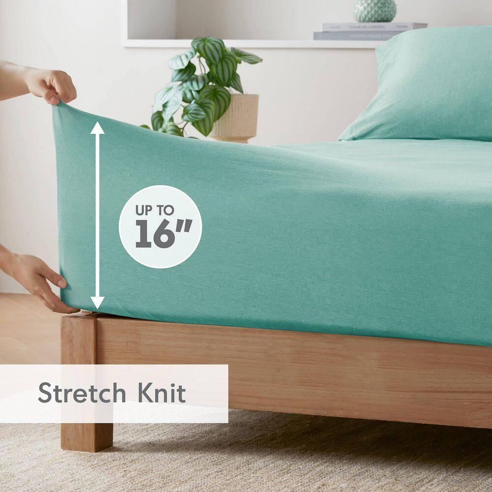 Cotton Blend Jersey Knit All Season Sheet Set