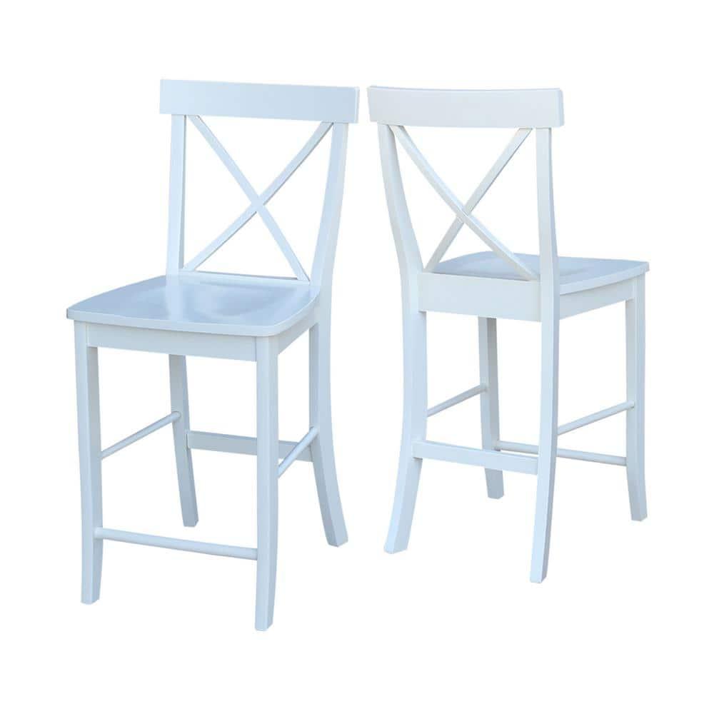 International Concepts X-Back Counter Height Stool - 24" Seat Height