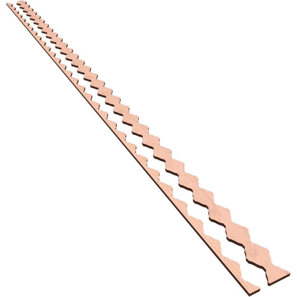 Ekena Millwork Sheyenne Adjustable Wood Decorative Slat Wall Panel Kit