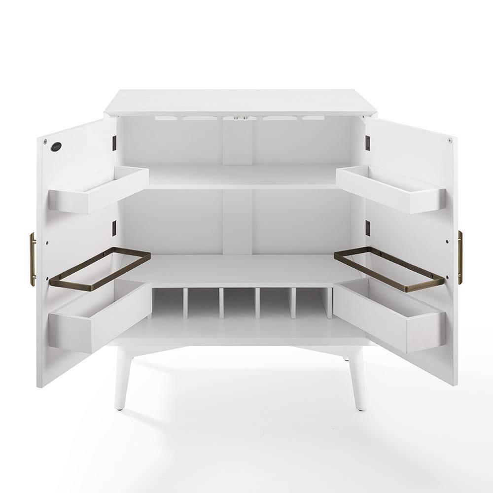 Crosley Landon 2 Door Bar Cabinet in White