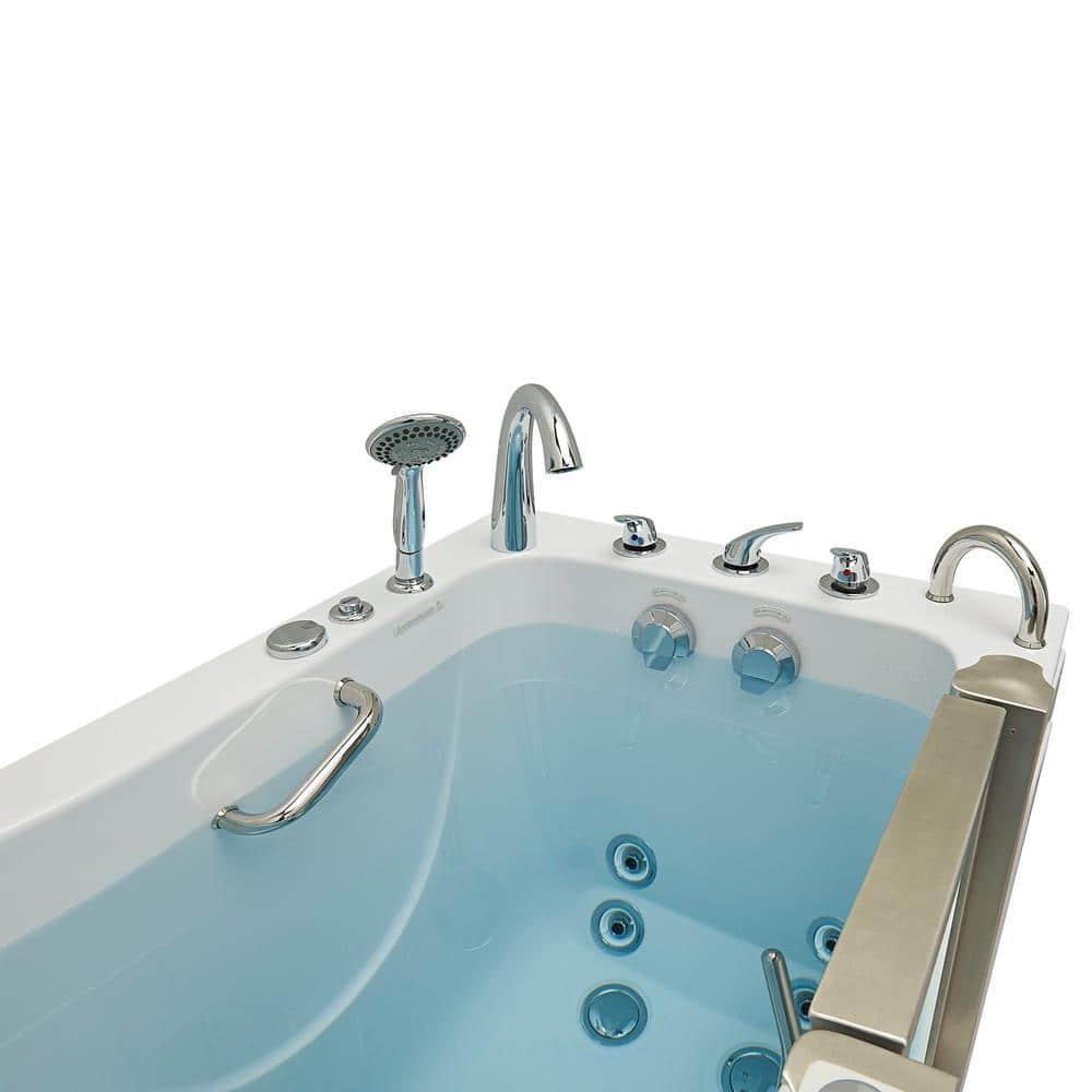 Royal 32"x52" Acrylic Hydro Massage Walk-In Bathtub, Heated Seat, Fast Fill Faucet, 2" Dual Drain