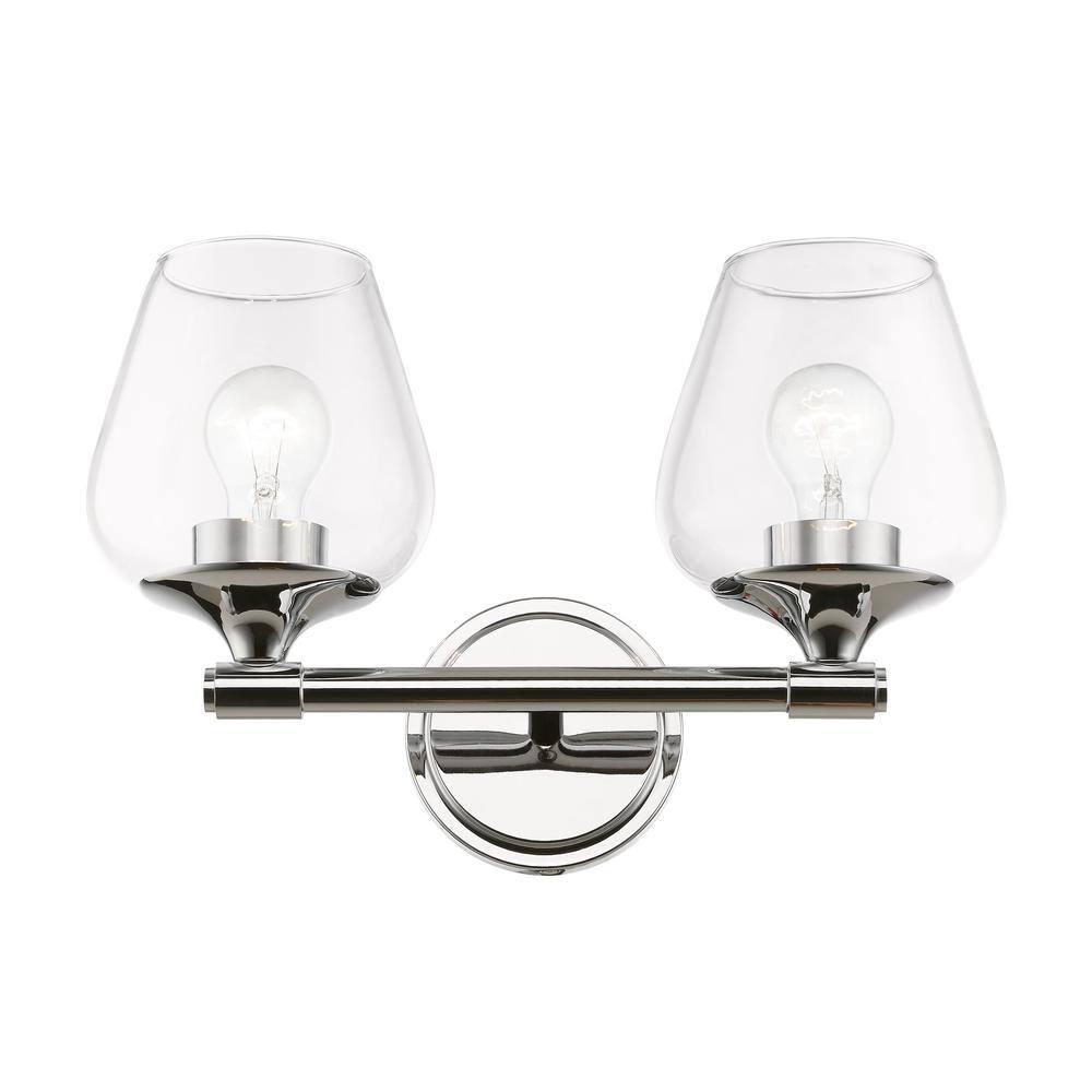 Livex Lighting Willow 2 - Light Vanity in  Polished Chrome
