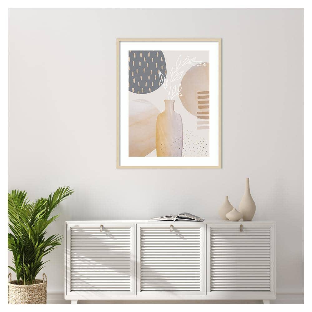 Amanti Art 33"x41" Mid-Century Floral II by Andrea Haase Wood Framed Wall Art Print