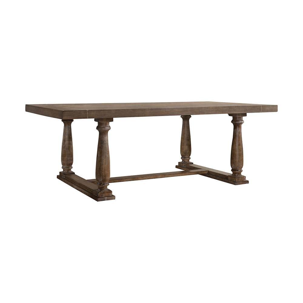 Rectangular Bernard Dining Table - Weathered Oak