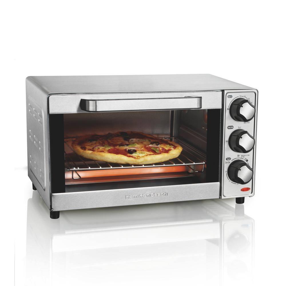 Hamilton Beach® Large 4-Slice Countertop Toaster Oven & Pizza Maker & Reviews | Wayfair
