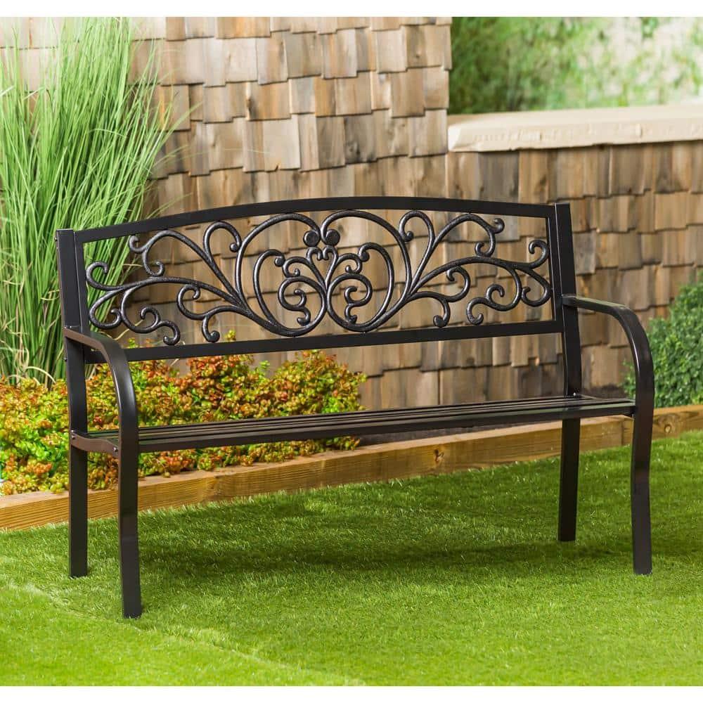 House of Hampton® Blooming Garden Metal Bench