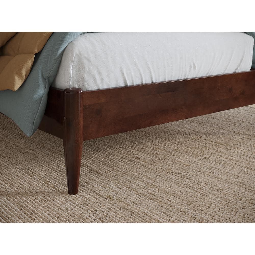 AFI Furnishings Berkshire Twin Solid Wood Low Profile Platform Bed in Walnut