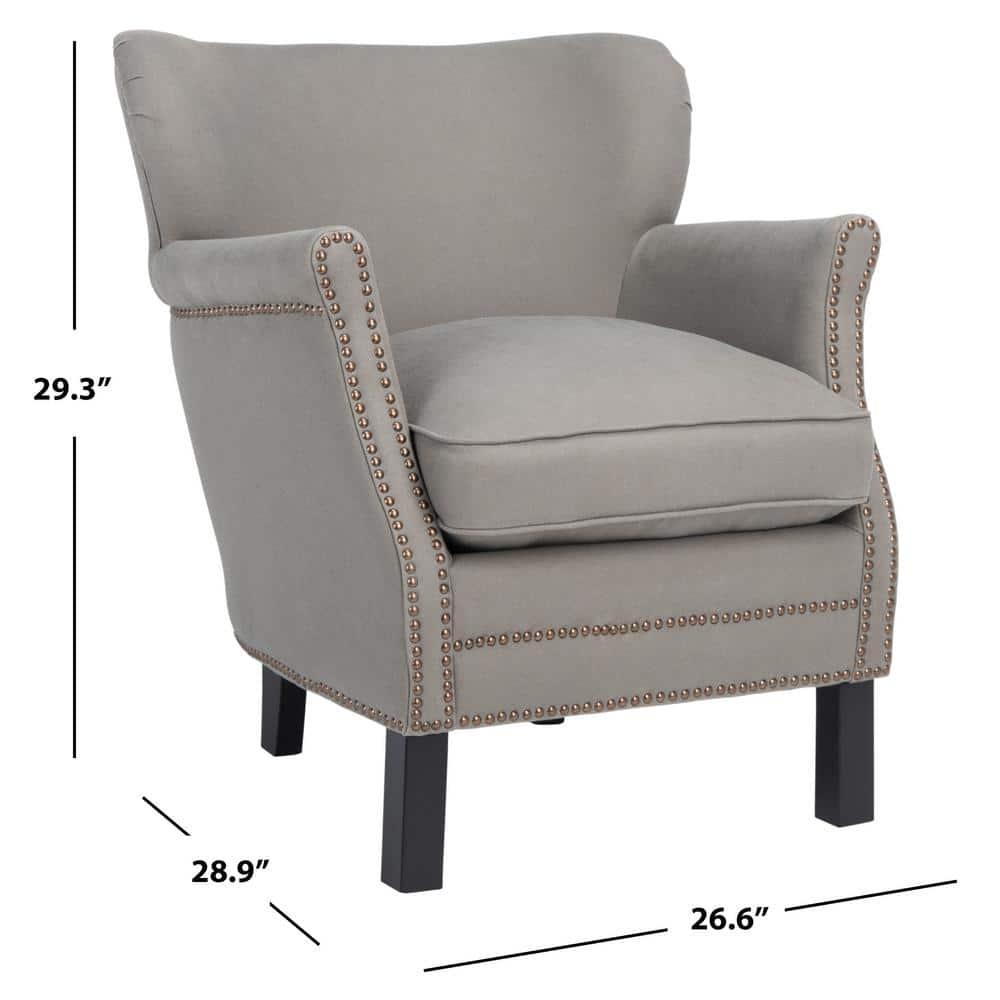 SAFAVIEH Jenny Arm Chair With Silver Nail Head Royal Blue