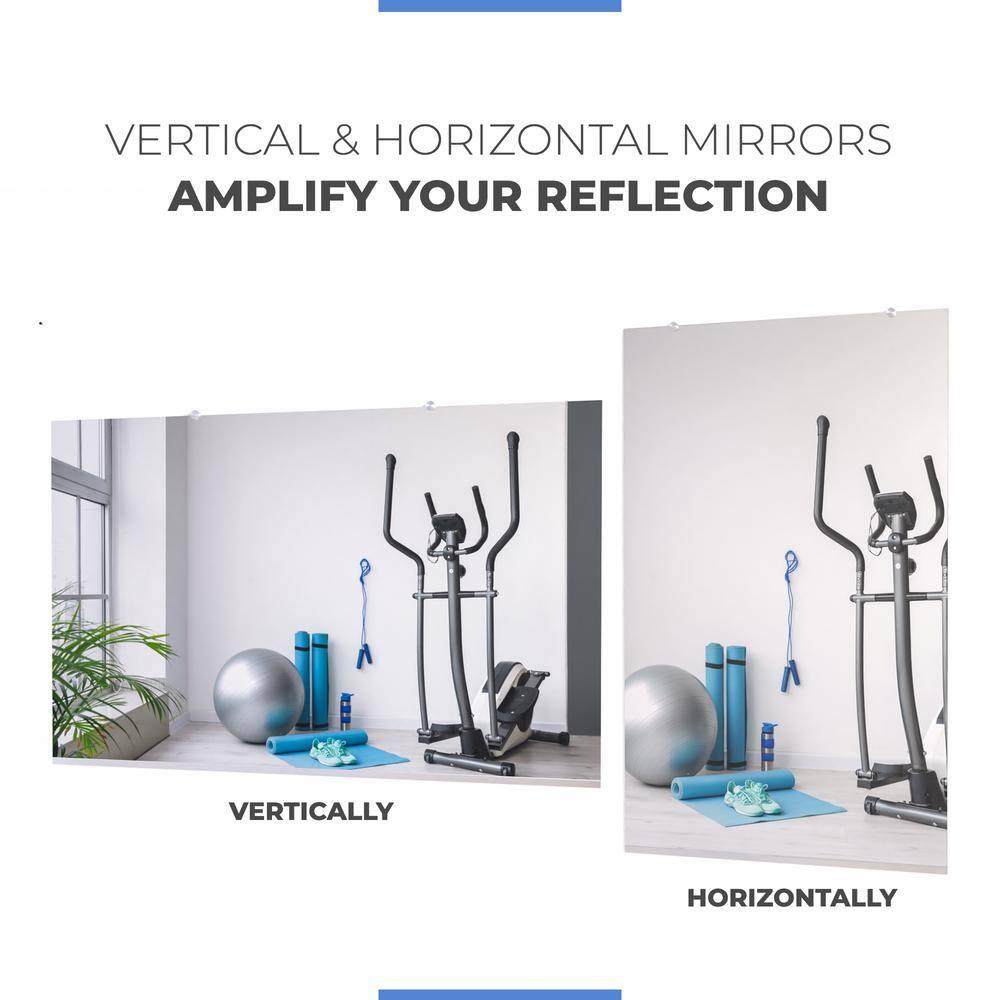 Gym Wall Mirror SD Annealed 1/4" Thick | Safety-Backed, 36" x 60"