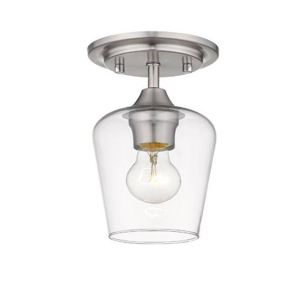 Z-Lite 473F1-BN Flush Mounts Brushed Nickel Steel Joliet