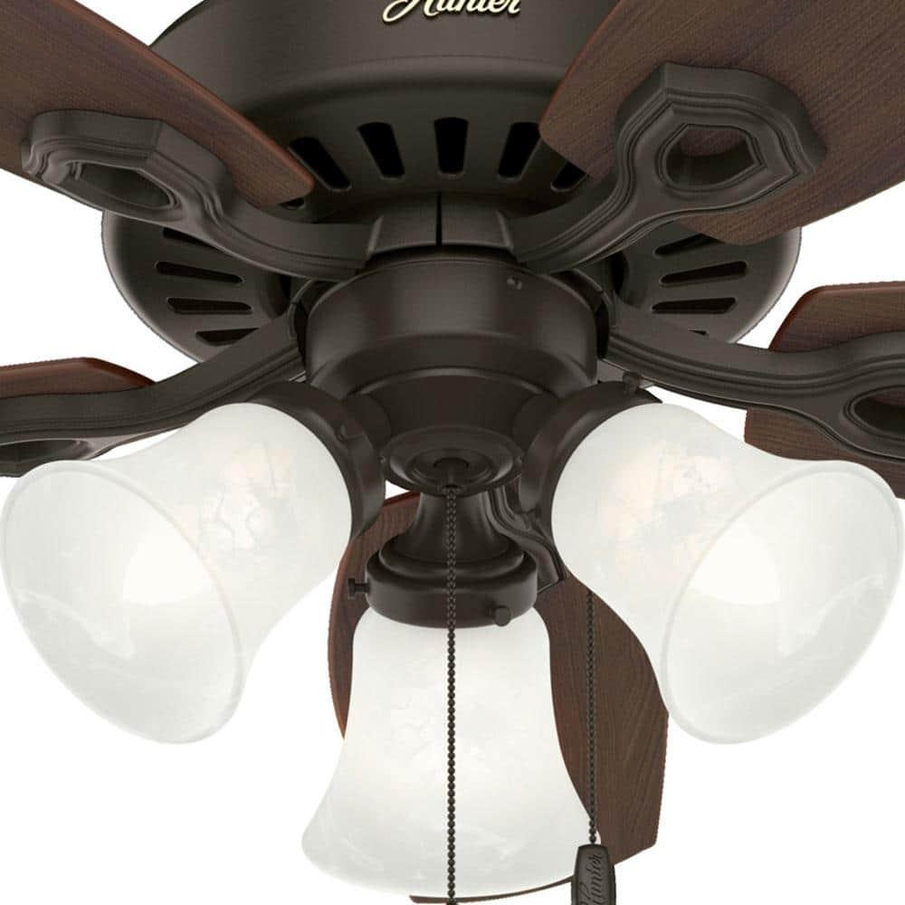42" Builder 5 - Blade Standard Ceiling Fan with Pull Chain and Light Kit Included