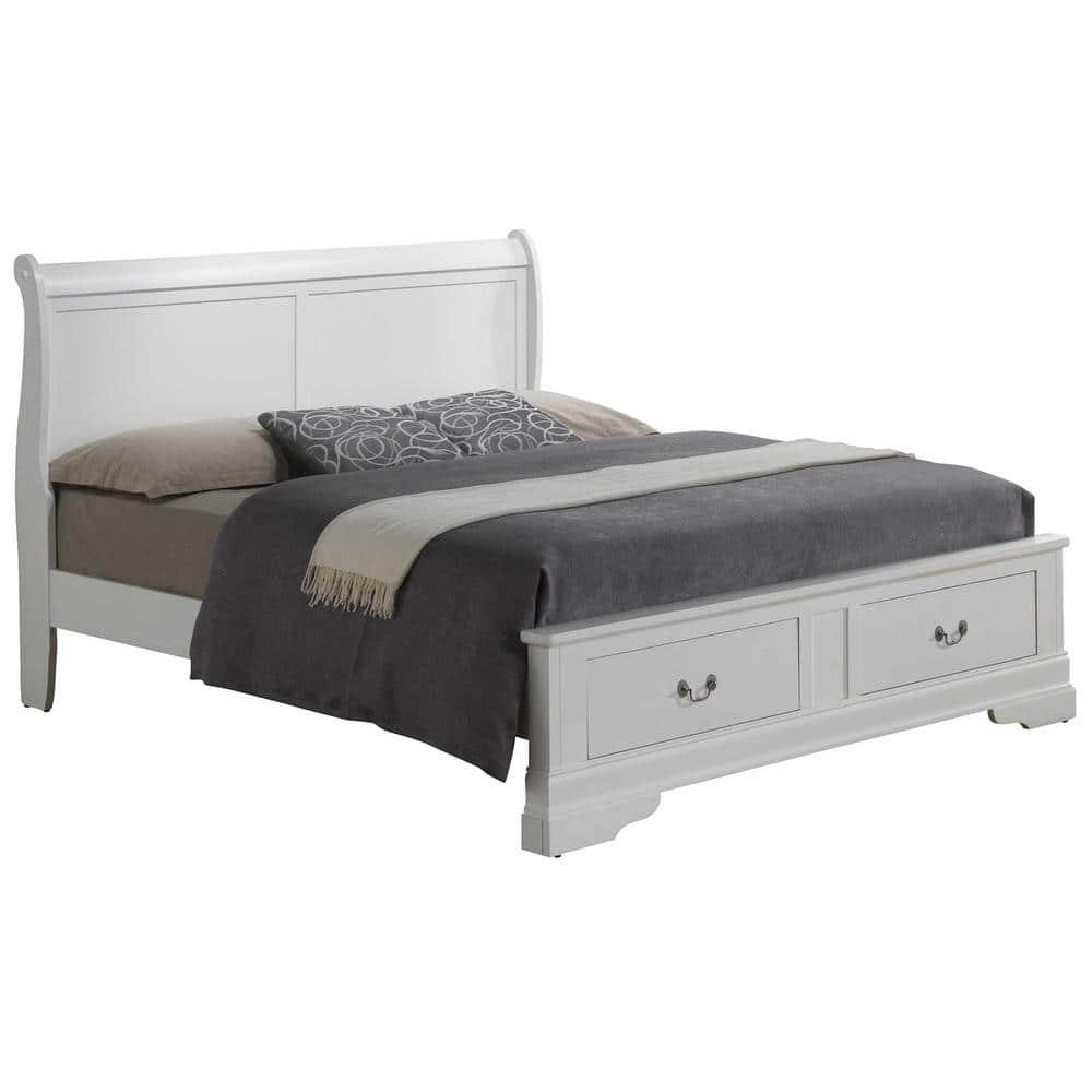 Maykoosh French Flair Queen Storage Bed , white