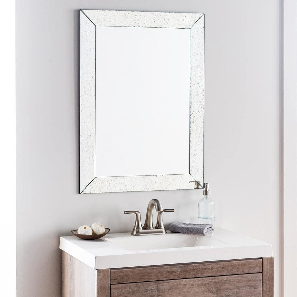 Latitude Run® Crystalline Mirror Flat Wall Mirror
