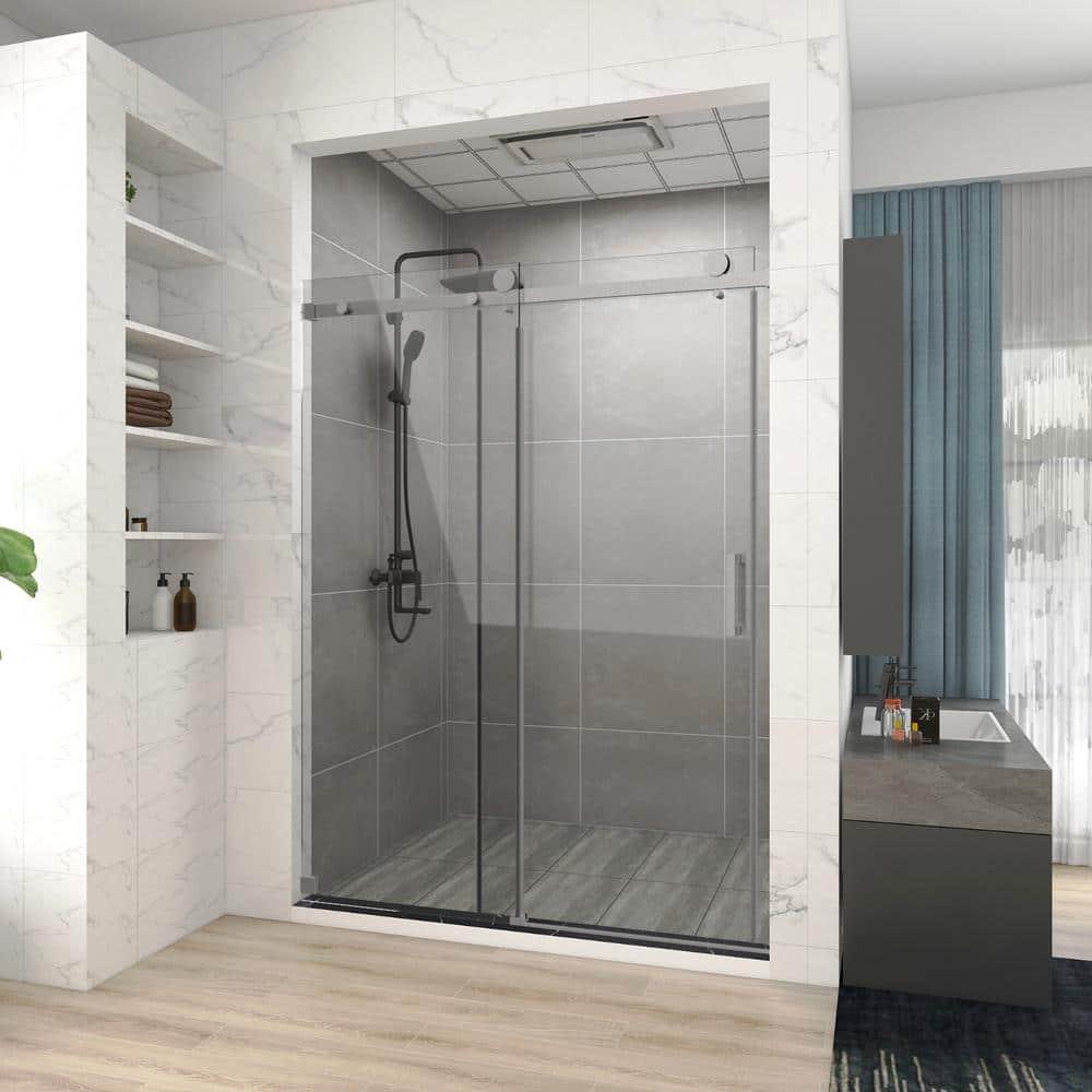 60'' W 76'' H Frameless Rectangle Shower Enclosure