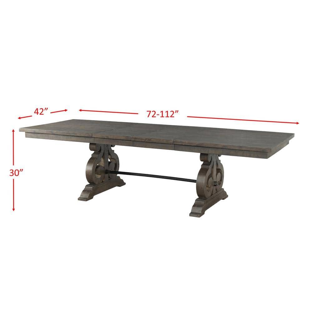 Picket House Furnishings Stanford Dining Table in Dark Ash