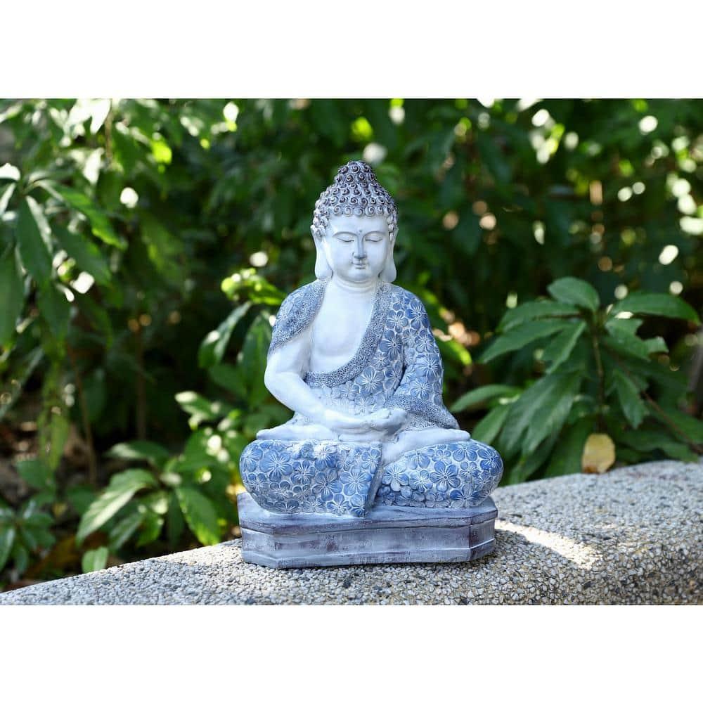 TECHKO 15" Buddha Garden Statue